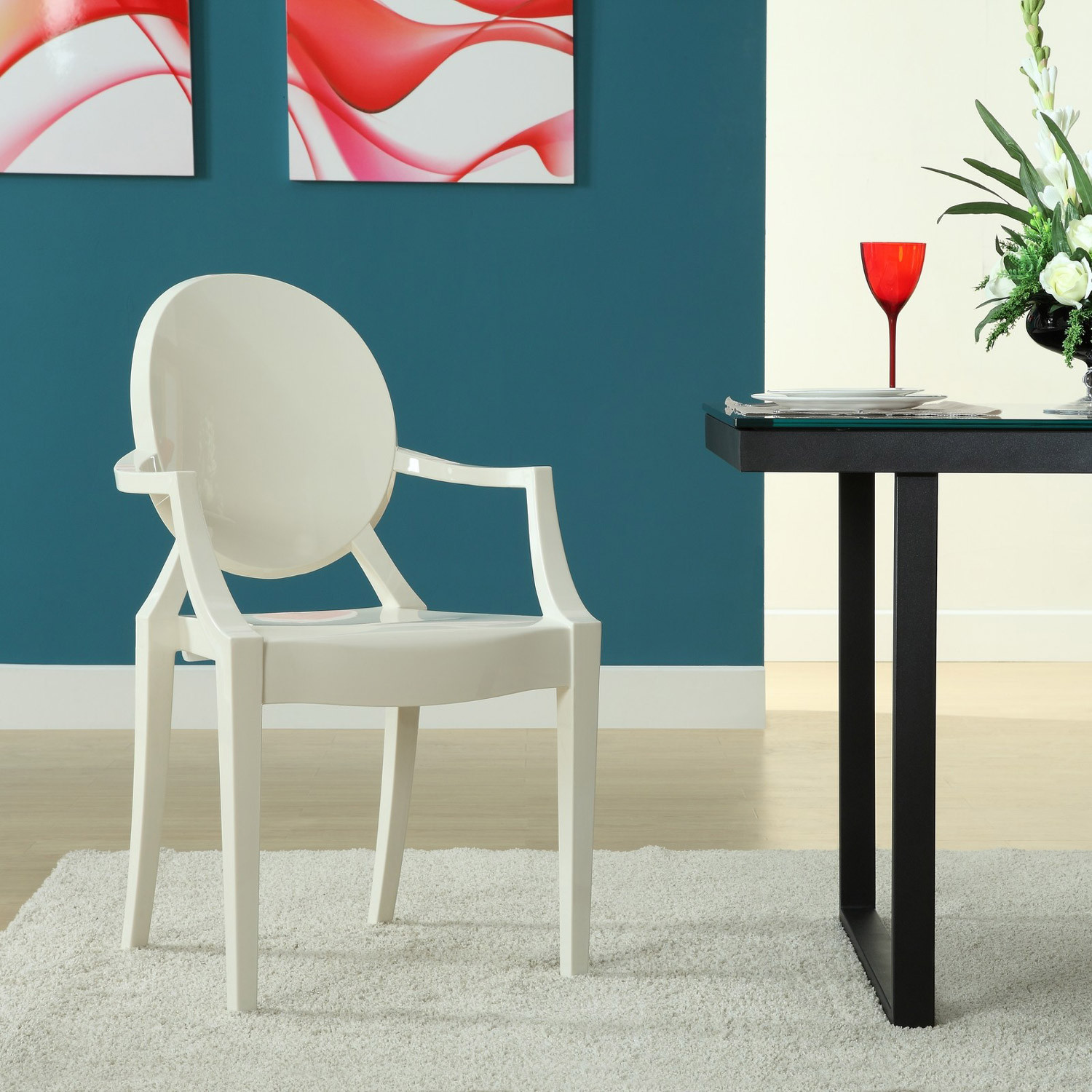 Louis ghost kartell sedia: louis ghost. Tavolo pranzo rotondo kartell