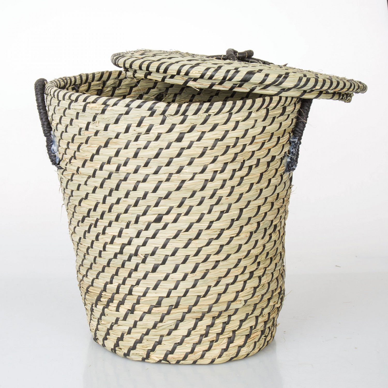 Cestino In Vimini BONIN A Forma Di Valigetta - Nero, 37x26x23 Cm, Unisex, Per Casa O Viaggio - Foto 6