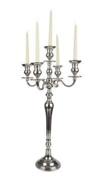 Candelabro inox 5 braccia