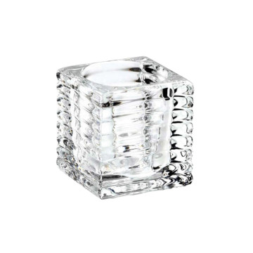 Bicchiere Tealight Cubo Rigato