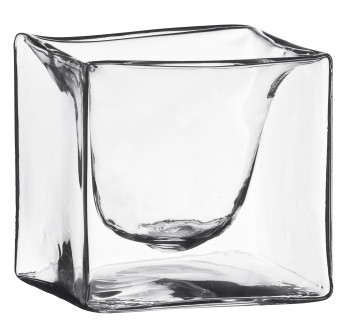 Cubo in vetro doppia parete