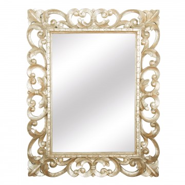Specchio foglia oro