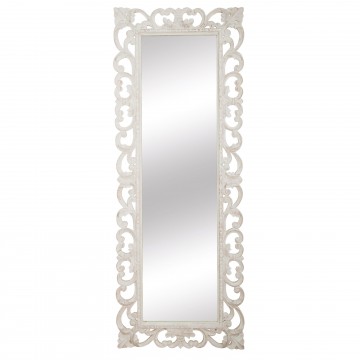 Specchio decapato bianco