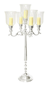 Candelabri in argento a 5 braccia