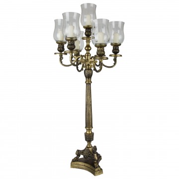 Candelabro Barocco oro con bugie