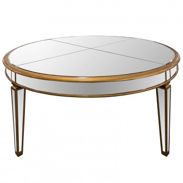 Tavolo Gold Mirror rotondo