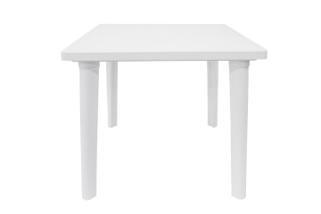 Tavolo quadrato in plastica bianco