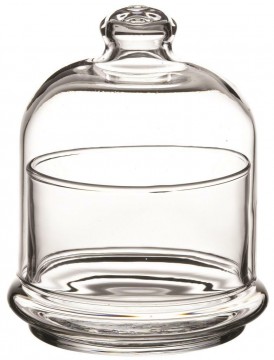 monoporzione in vetro con cloche
