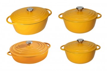 Casseruola in ghisa giallo