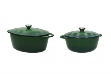 Casseruola in ghisa verde