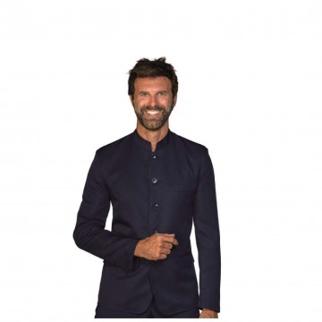 Coreana Blu con 3 tasche e spacchi