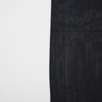 Runner rettangolare in organza nero