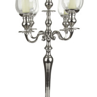 Candelabro inox 5 braccia con bugie