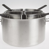 Pentola inox 4 cestelli per induzione