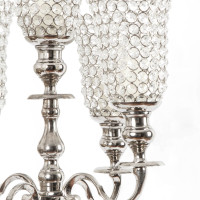 Candelabri in acciaio inox con bugie swarovski