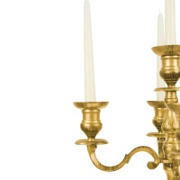 Candelabri 5 braccia oro satinato