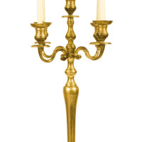 Candelabri 5 braccia oro satinato