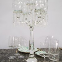 Candelabri in cristallo con bugie