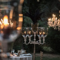 Candelabro in argento a 5 braccia