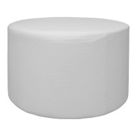 Pouf stoffa color bianco