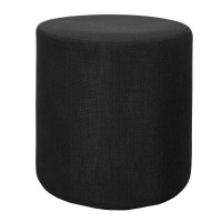 Pouf stoffa colore nero