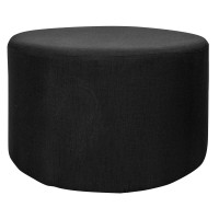 Pouf stoffa colore nero