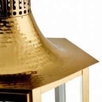 Lanterne Brass esagonali oro