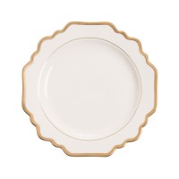 Serie Royal bianco filo oro