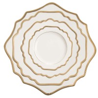 Serie Royal bianco filo oro