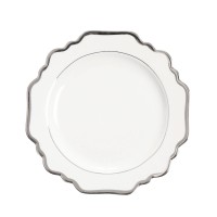 Serie Royal bianco filo argento