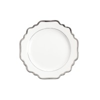 Serie Royal bianco filo argento