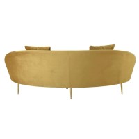 Divani vintage velluto giallo