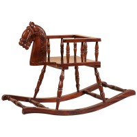 Cavallo a dondolo in legno