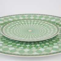 Piatto pane Fern verde by Swarovski