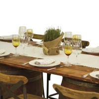 Tavoli da buffet mod. country con botti