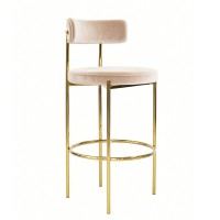 Sgabello jazz in ferro oro