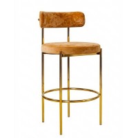 Sgabello jazz in ferro oro